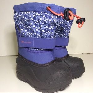 Columbia Waterproof Blue Winter Boots w/ Inserts